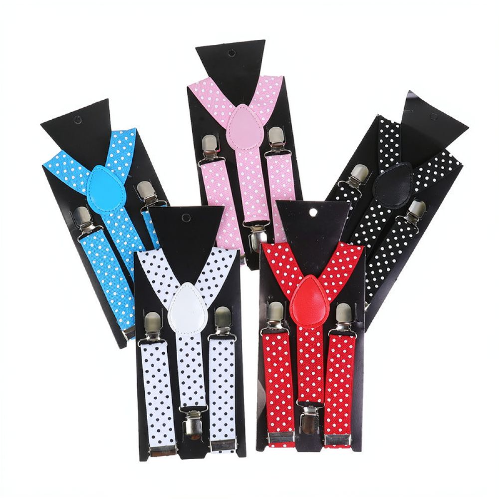 Men'S Formal Wear With Suspenders - Tirantes elásticos con estampado de lunares,