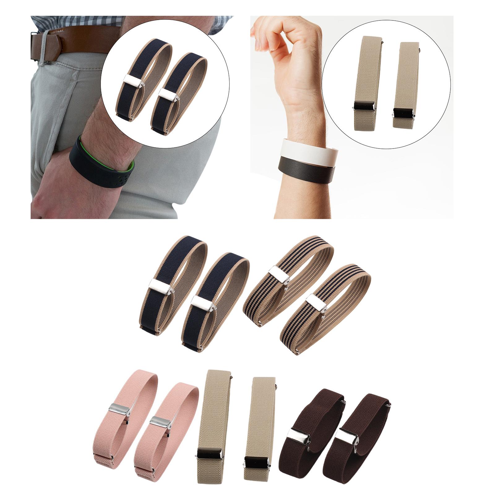 Men'S Formal Wear With Suspenders - Brazaletes Elásticos, Soportes para Mangas Ajustables,