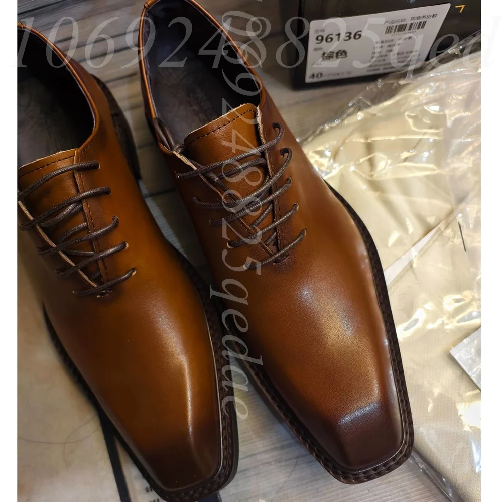 Zapatos Oxford de vestir de cu - Formal Men Daily Wear Footwear reseña y precio