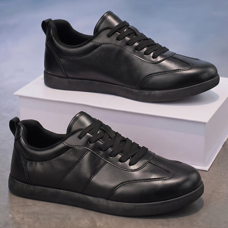 Zapatos de cuero genuino para  - Men Formal Wear All Black reseña y precio