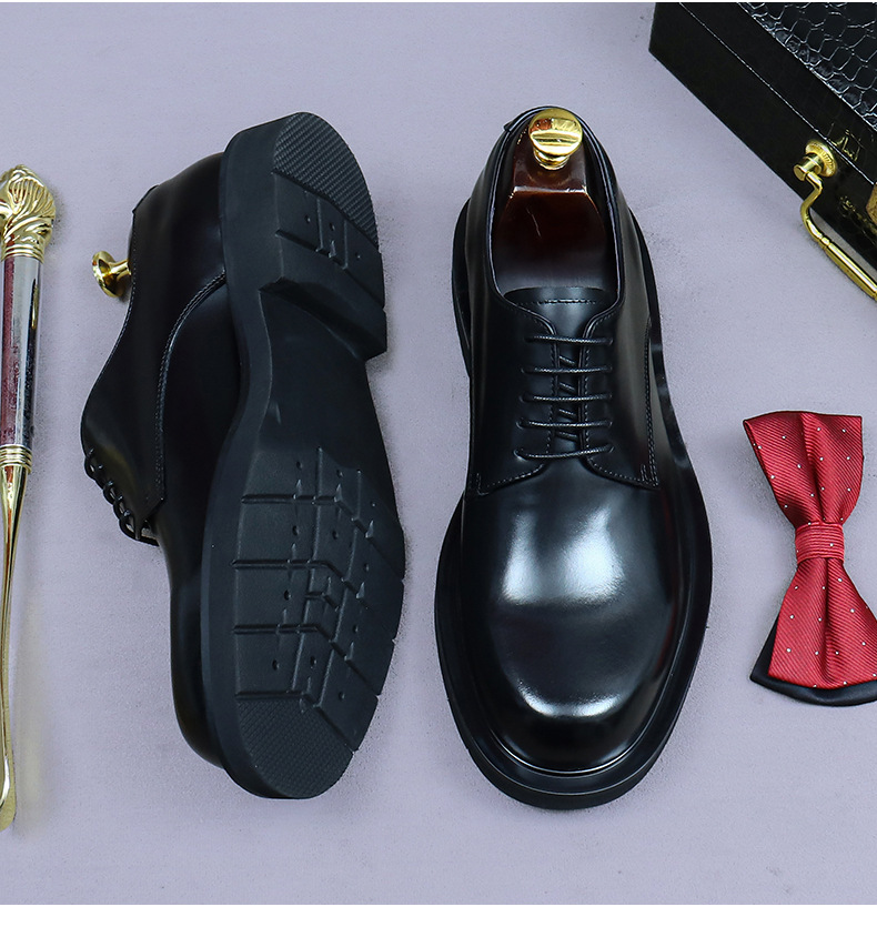 Zapatos Oxford Derby de Cuero  - Formal Men Daily Wear Footwear reseña y precio