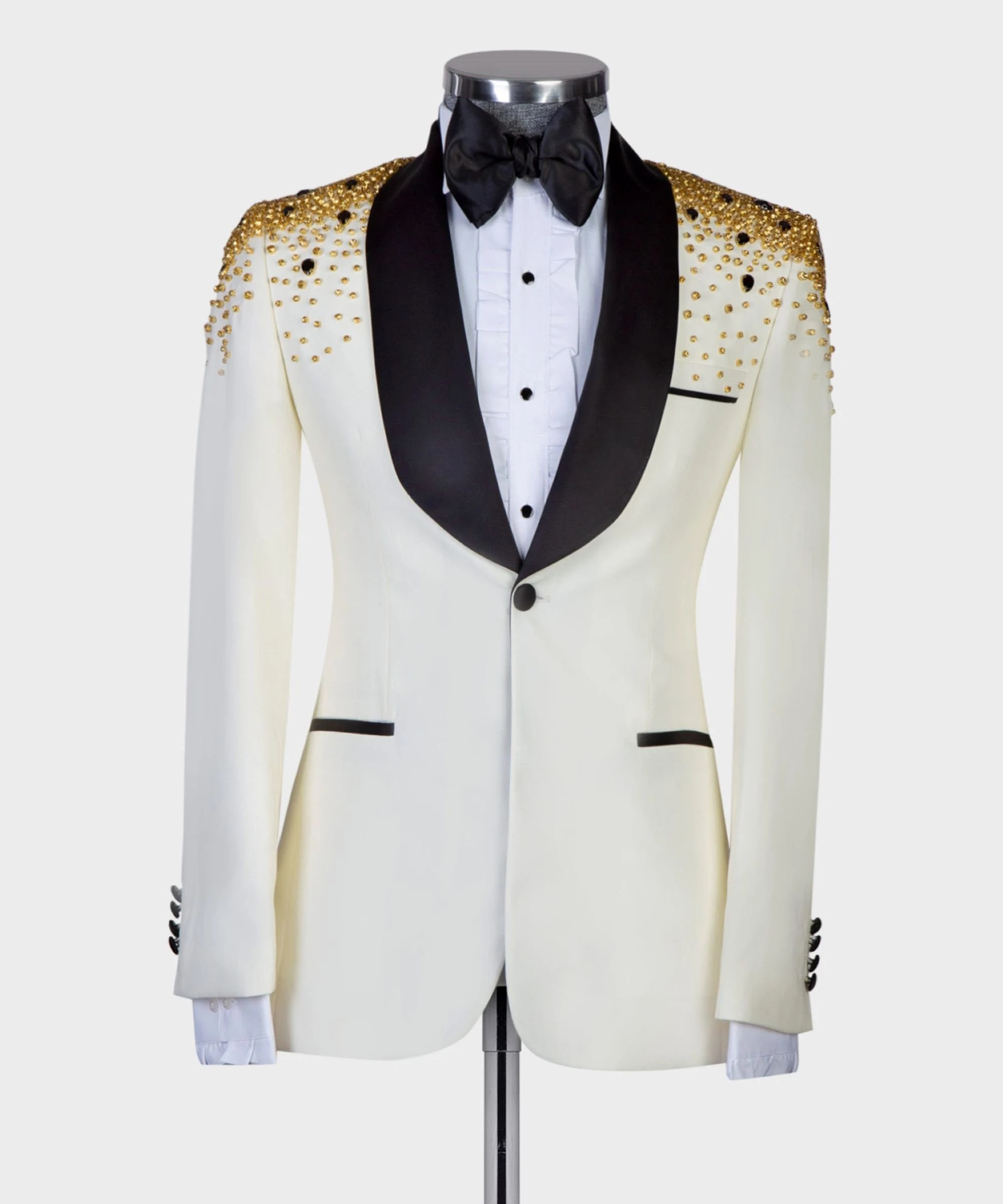 Trajes de lujo con cuentas de  - Men Formal Wear Modern reseña y precio