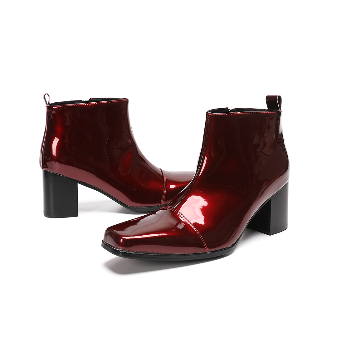 Botas de tacón alto de cuero g - Men Formal Wear With Boots reseña y precio