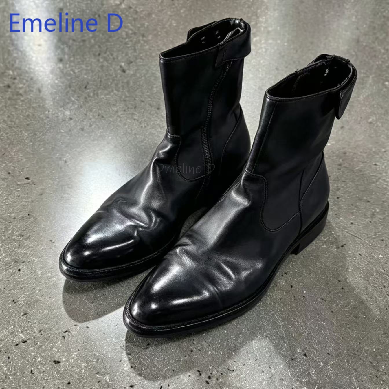 Botines de cuero arrugado de e - Men Formal Wear With Boots reseña y precio